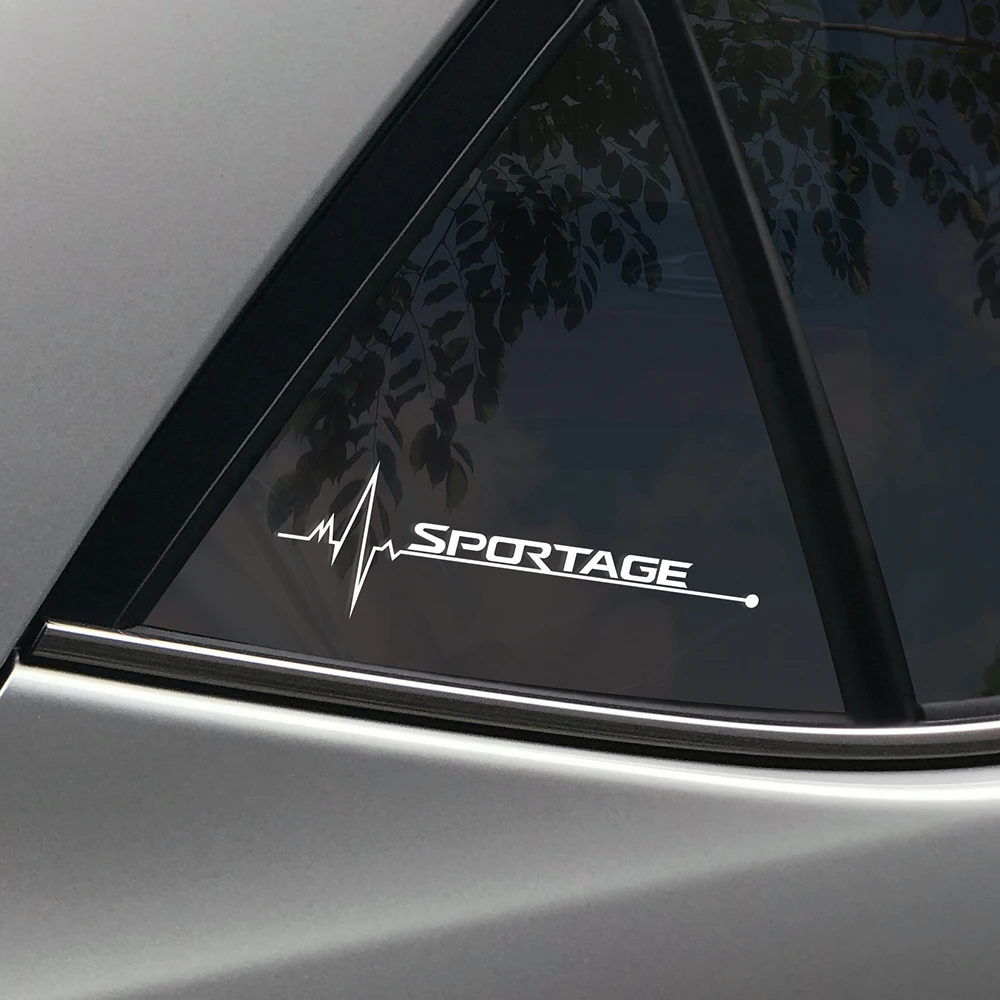 

2PCS Car Side Window Stickers For Kia Sportage 3 4 QL Sport Captivating Reflective Decals Auto Window Decoration Car Accessories