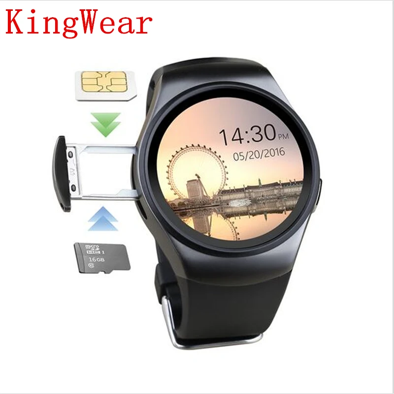 Kingwear kw18 для apple watch smartwatch с bluetooth наушниками пульсометром sim tf картой iqos xiaomi huawei