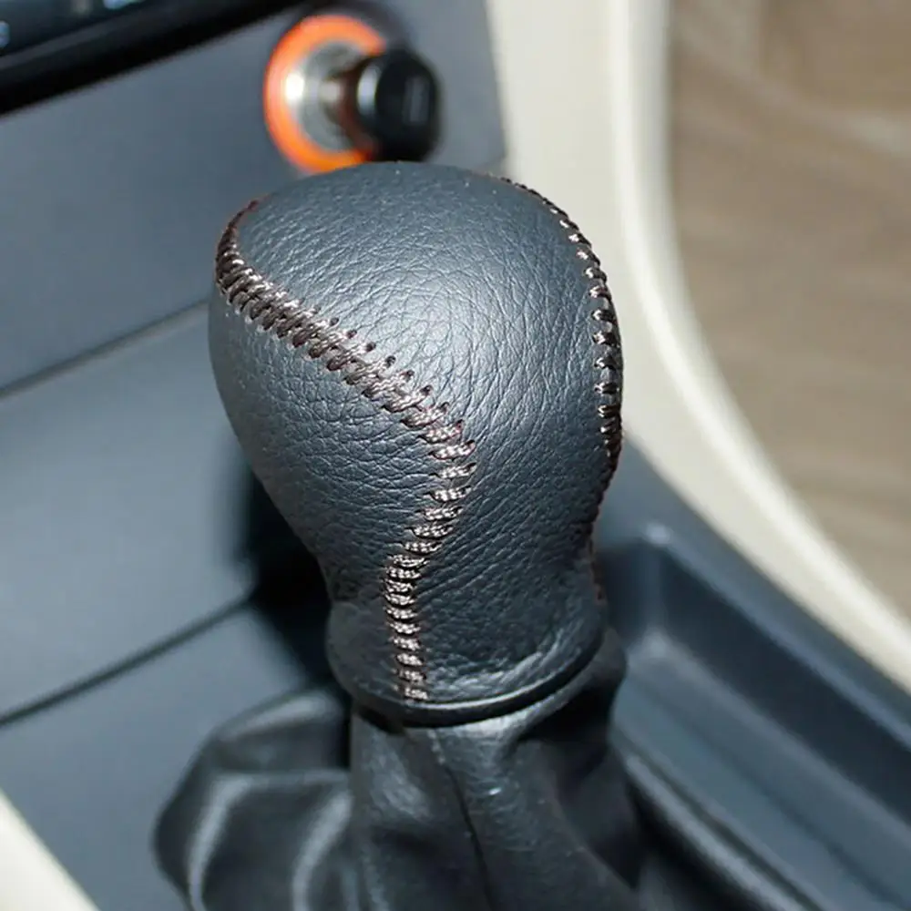 

Gear Covers Case for Mazda 3 2008~2010 Manual Gear Shift Cover Automobile Gear Leather Collars Car-styling DIY