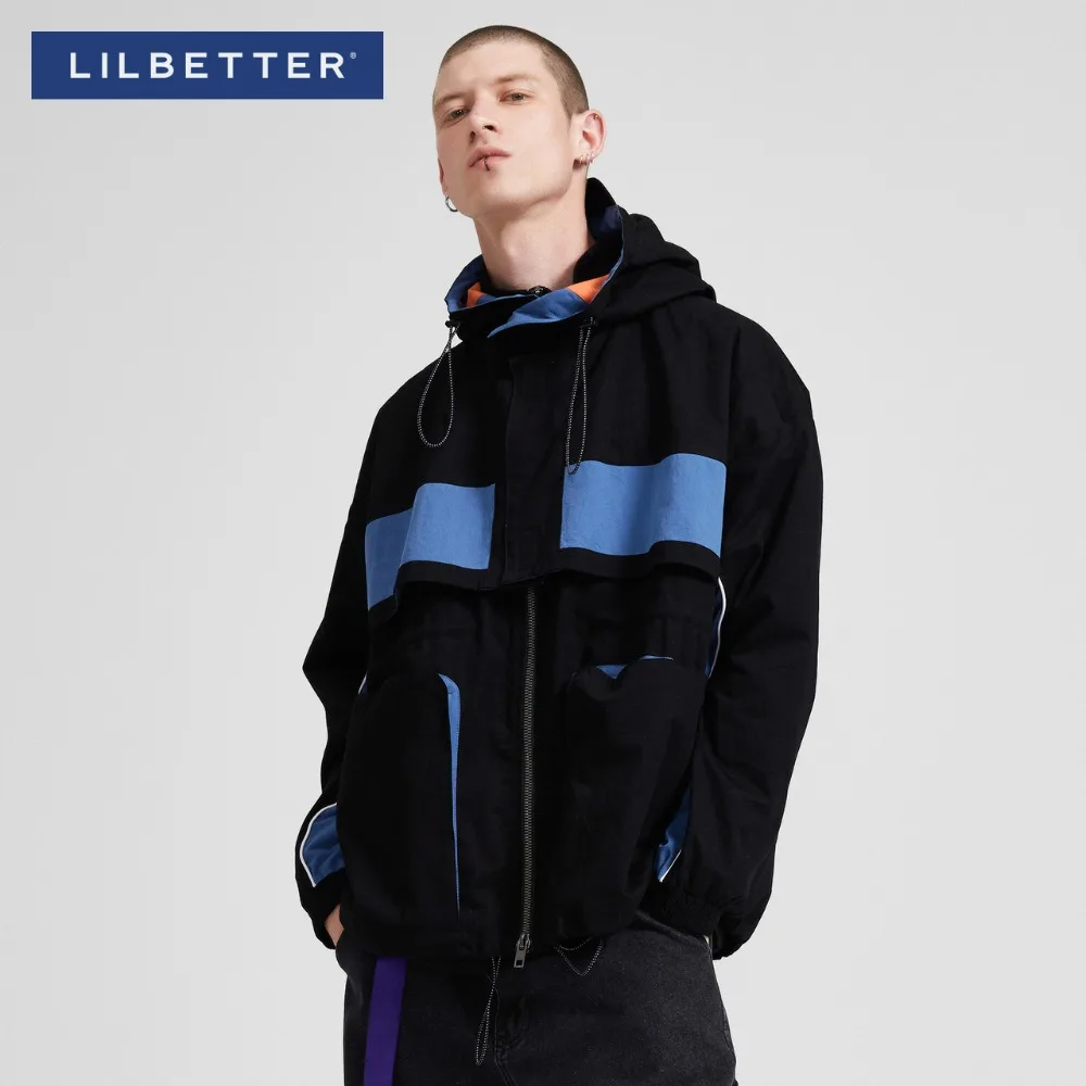 Lilbetter модные повседневные спортивные куртки с капюшоном на молнии для