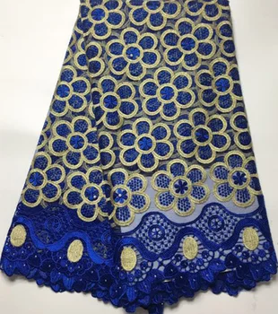 

Tulle Fabric Lace High Quality Latest African Laces 2019 With Stones Nigerian Tulle French Net Lace Fabric For Party EYL642 BLUE