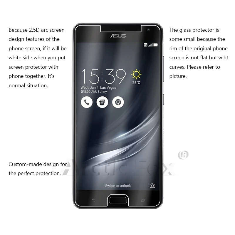 2 шт./лот закаленное Стекло для Asus Zenfone AR ZS571KL 5 7 дюйма Экран протектор Защитная