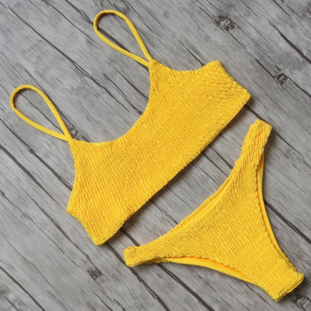 Bikini 2018 Bandeau Swimwear Women Swimsuit Push Up Bandage Swimming Bathing Suit Brizilian Bikini Set Maillot