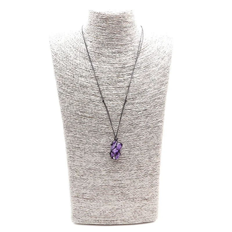 Ожерелье из натурального камня для мужчин и женщин|crystal pendant|necklace jewelryfashion jewelry |