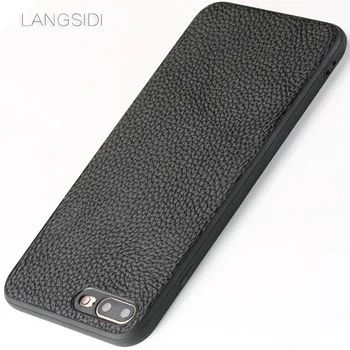 

wangcangli brand phone case litchi grain all-inclusive phone case For iPhone 7 Plus phone case full handmade custom processing