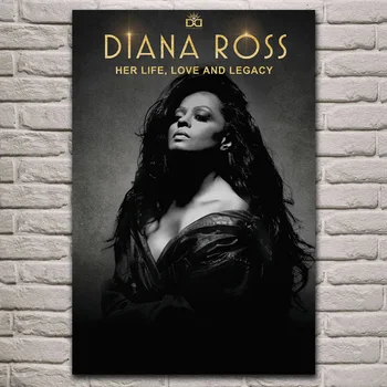 

Diana Ross Her Life Love and Legacy music artwork living room decoration home art decor wood frame fabric poster KH851