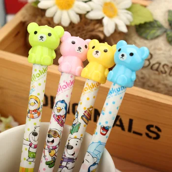 

Material Escolar Infantil Lapiz Pencils Cartoon Bear School Pencil Propelling Wholesale Student Supplies Stationery 0.7