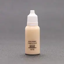 Новые профессиональные чернила для татуировки микро-пигмент постоянный макияж для брови губы лайнер 1/2 унций 15 мл бежевый 5 штук