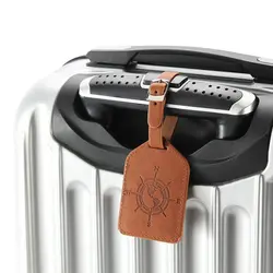 Компас кожаный чемодан багажная бирка сумка Подвеска сумка дорожные аксессуары имя адресные метки