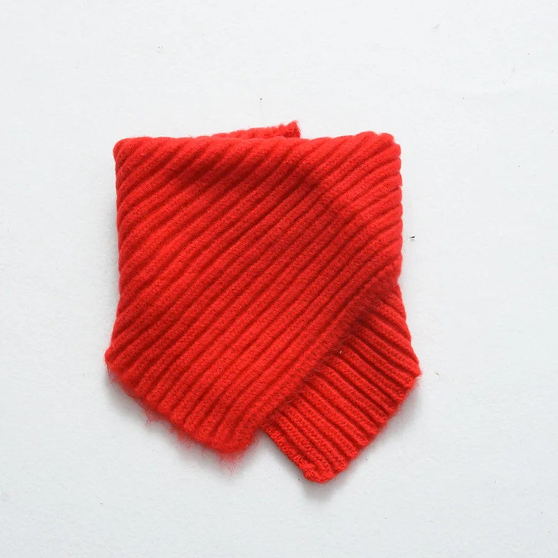 Осенне-зимний детский шарф, детские вязаные шарфы на пуговицах для мальчиков и девочек, модная теплая хлопковая одежда для малышей, аксессуары