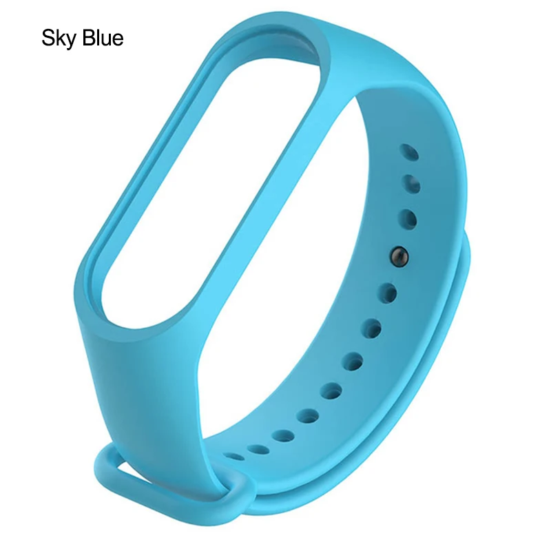Sky Blue 10 цветов, фитнес-часы, спортивный выпуск, ремешок, ремешок для часов, браслет, ремешок на запястье, сменный ремешок для смарт-часов M3, аксессуары - Цвет: Sky Blue