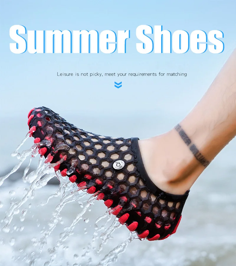 Удобные мужские сандалии для бассейна летняя обувь для пляжного отдыха мужские садовые Сабо без застежки повседневные водные шлепанцы для душа унисекс
