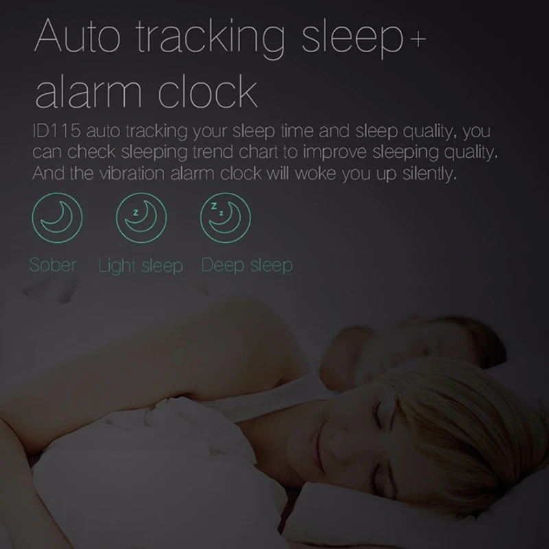ID115 умный Браслет Для Xiaomi, браслет для huawei для iphone, монитор сна, напоминание о звонках, удаленная камера, шагомер