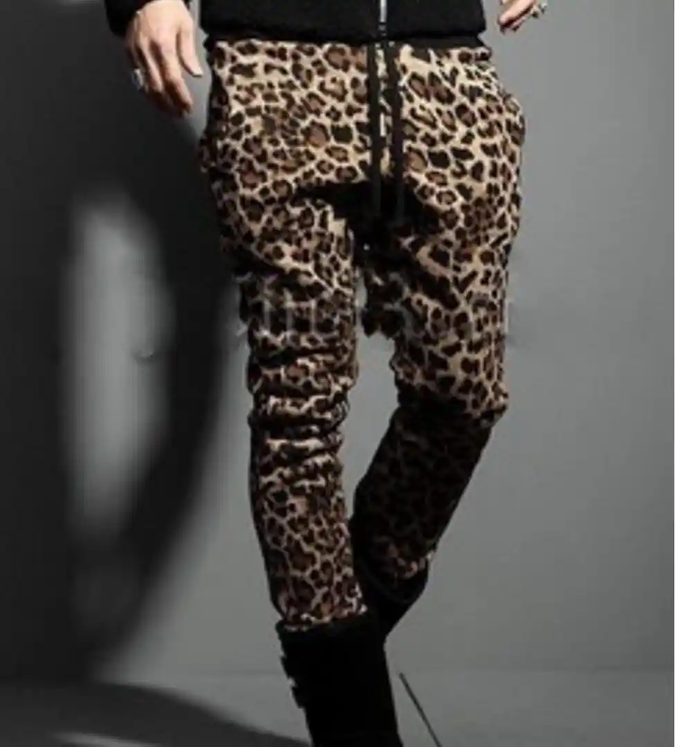 cheetah print jeans mens