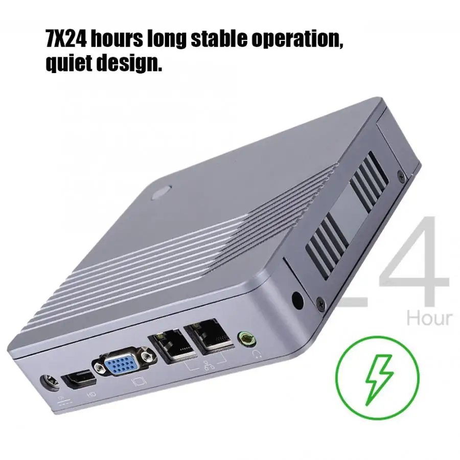 Мини компьютер хост встроенный для Intel J1900 2,0 GHZ четырехъядерный 4GB ram 64GB SSD подвесной стеллаж