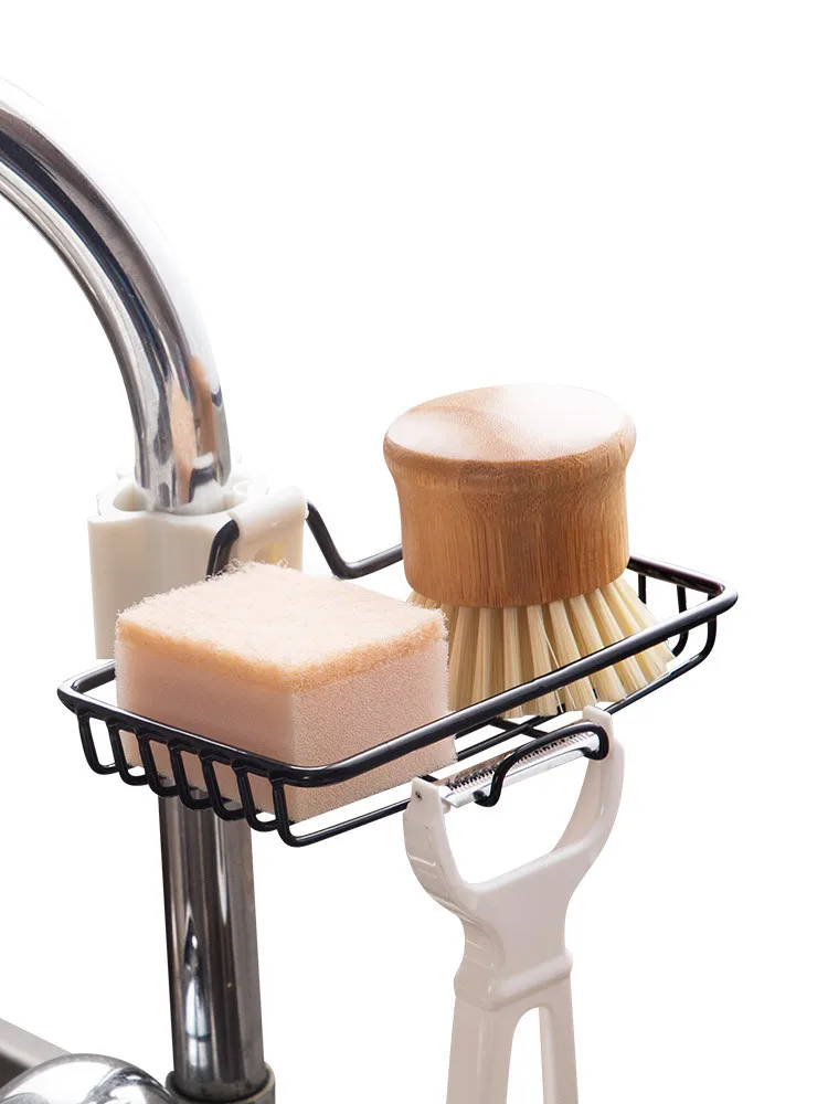 

Bathroom Holder Kitchen Storage Sink Shelf Soap Sponge Drain Faucet Rack Suction Cup Kitchen Organizer Sink kitchen Accessories