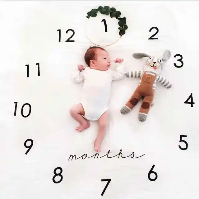 Newborn Baby Anniversary Blanket Photography Background Prop