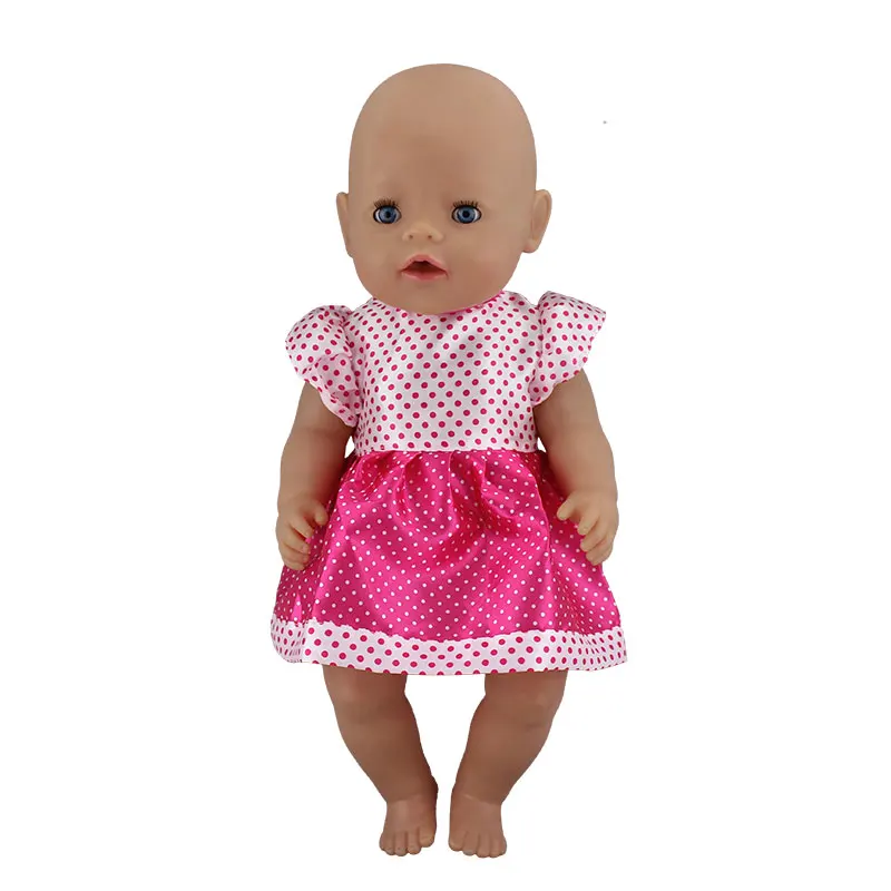 Модное платье подходит для 43 см Zapf Baby Reborn Doll 17 дюймов кукольная одежда