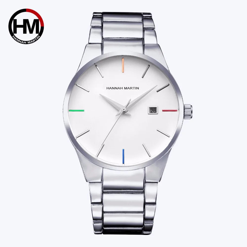 

HANNAH MARTIN Mens Watches Top Brand Luxury Casual Business Waterproof Date Quartz Wrist watch