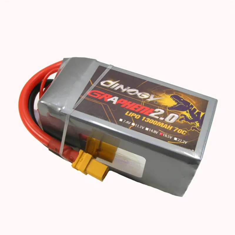 Гигантская мощная Dinogy Graphene 2,0 1300mAh 18,5 V 5S 70C XT60 LiPo батарея для радиоуправляемых моделей, аксессуары для игрушек