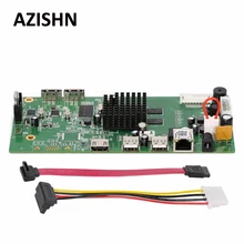 AZISHN 8CH HI3798M CCTV H.265 DVR NVR доска HDMI VGA 4K безопасности Модуль NVR 4CH 5MP/8CH 4MP XMEYE P2P Обнаружение движения NBD8008T-Q