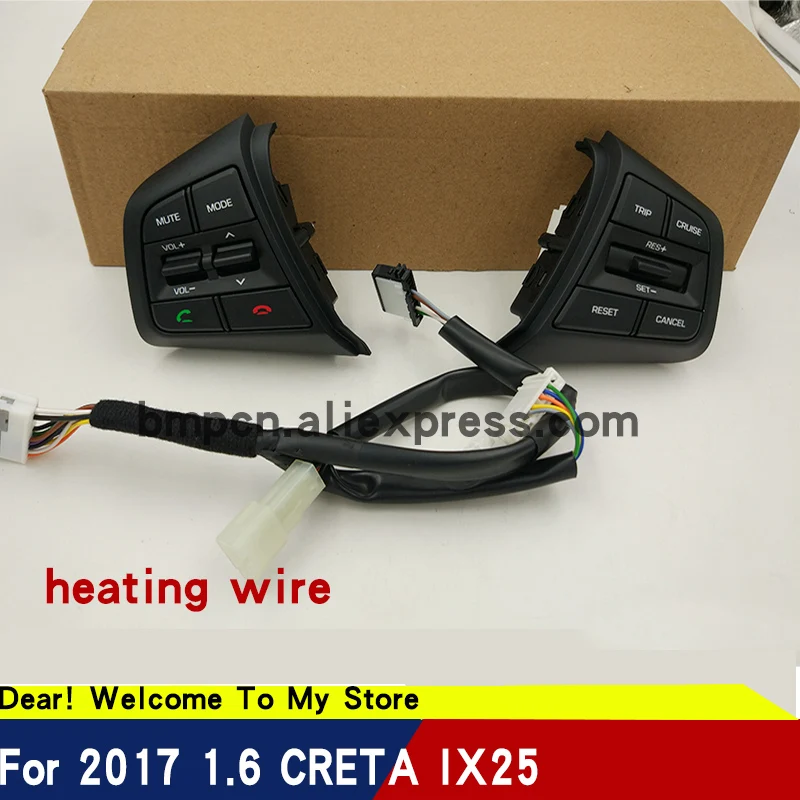 Рулевое колесо для Hyundai ix25 creta 2 0 1 6 кнопки Bluetooth телефон круиз контроль кнопка