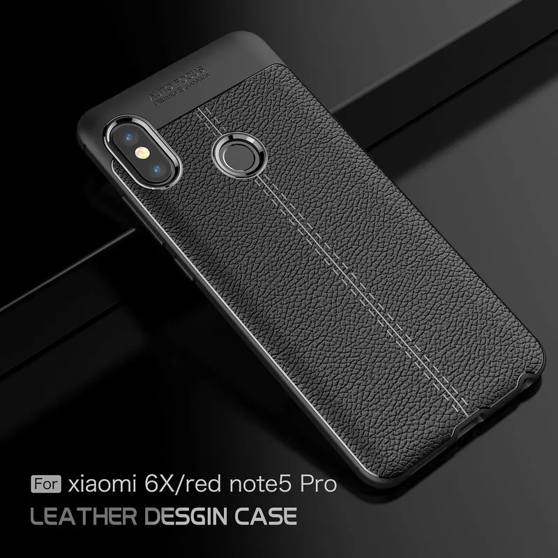 

Phone Case for Xiaomi Redmi Note 5 Pro Case Redmi 5 Plus Cover Soft TPU Litchi Pattern Case for Xiaomi Redmi 5 Pro Redmi note 5A