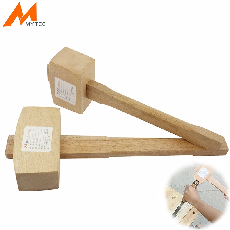 MYTEC martillo de madera para carpintería, mazo de madera, mango de  carpintero, herramienta de carpintería para el hogar, bricolaje|mallet  hammer|hammer woodwooden mallet - AliExpress