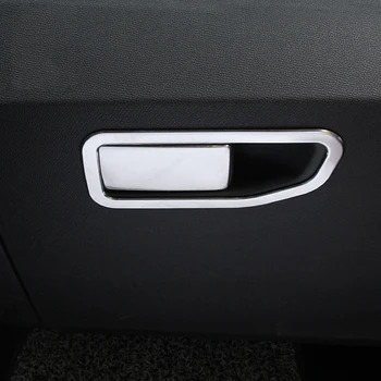 

Stainless steel For Peugeot 3008 GT 5008 2nd 2017 2018 LHD Interior Front Dashboard Glove Box Handle Cover Accessories 2pcs