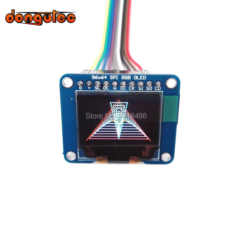 0,95 дюймов 96X64 RGB SSD1331 Привод IC OLED Breakout Board-16 бит(полный) Цвет w/держатель для микро-СД