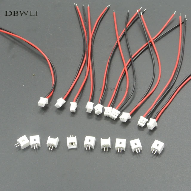10 PCS Mini Micro female JST 1.25 1.25mm 2 Pin 2PIN /3/4/5/6P Pin
