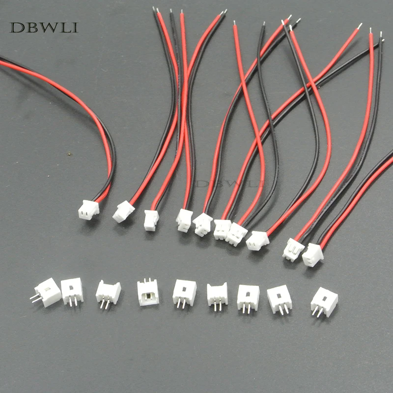 10 Pcs Mini Micro Female Jst 1.25 1.25mm 2pin 2pin /3/4/5/6p Pin