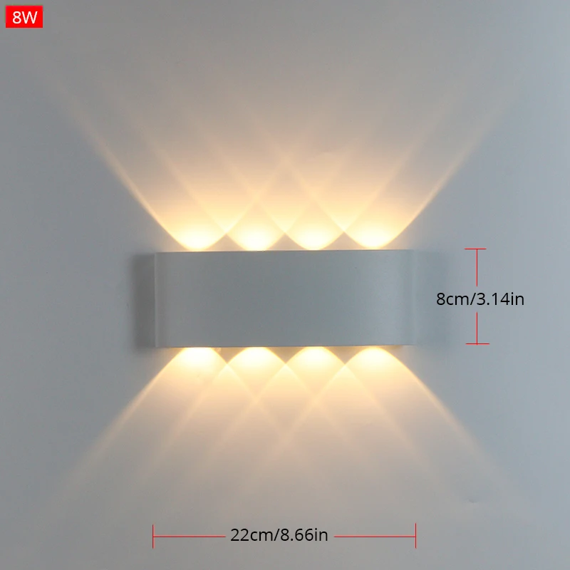  LED Wall Light Outdoor Waterproof IP65 Garden Wall Lamp Aluminum Indoor Bedroom Beside Lamp Stairwa - 33022981021