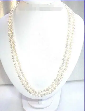 

Free Shipping >>>50" luster white freshwater pearl necklace