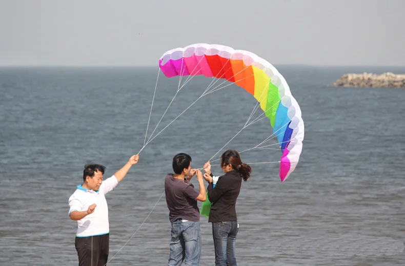 HOT SELL New 2.7m Dual Line Power Parafoil Kite Boarding / Surfing So Exciting and Good Flying