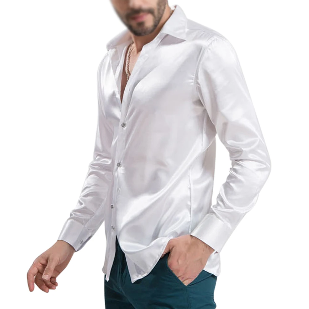 Custom Wedding Shirts Promotion For Promotional Imc New Arrival Custom Made Any Colors Elastic Silk Like Satin Men Wedding Shirt Groom Shirts Wear Bridegroom Slik For