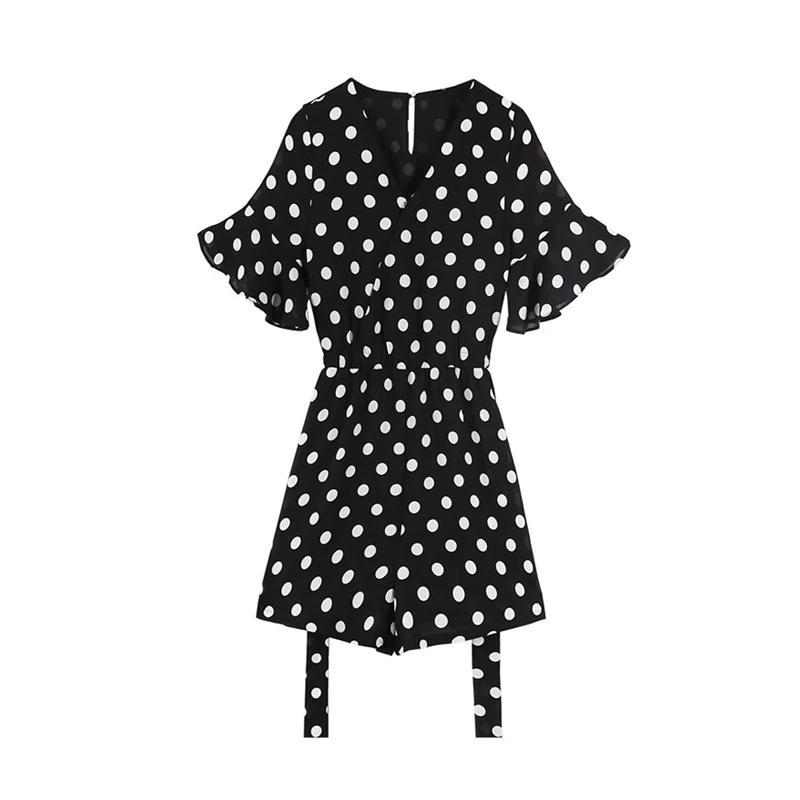 6xl 5xl Новинка лета 2019 пляжный комбинезон с поясом шифоновый женские весенние