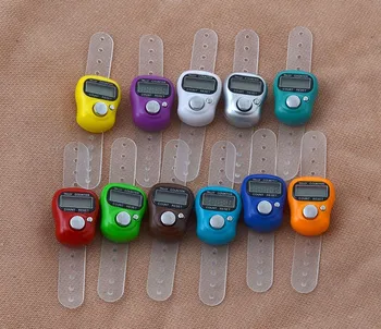 

DHL Free Shipping Mini Hand Hold Band Tally Counter LCD Digital Screen Finger Ring Electronic Head Count Tasbeeh Tasbih #HDX36