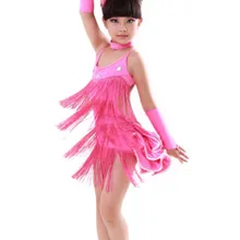 Новинка Обувь для девочек кисточкой Костюмы для латиноамериканских танцев платье для танцев спандекс Холтер горный хрусталь Костюмы для бальных танцев платье для танцев ча/Румба/Samba Производительность ткани 1