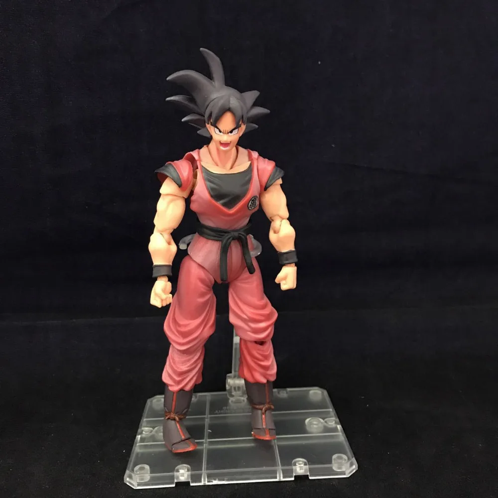 HKXZM аниме SHF 16 см Dragon Ball Z Son Gokou Goku Kaiohken Ver. ПВХ фигурка модель игрушки подарок