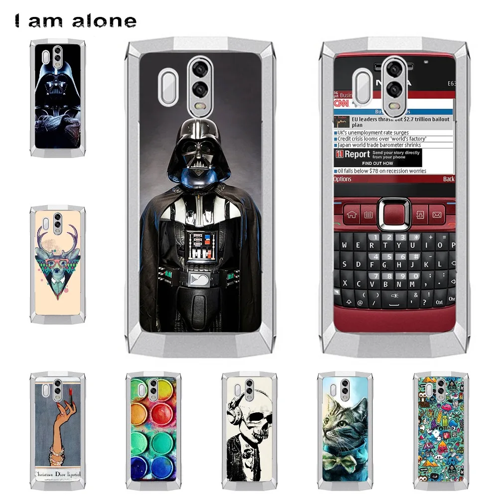 

I am alone Phone Shell For Homtom HT70 6.0 inch Solf TPU Fashion Cute Color Paint Mobile Case For Homtom HT70 Shipping Free