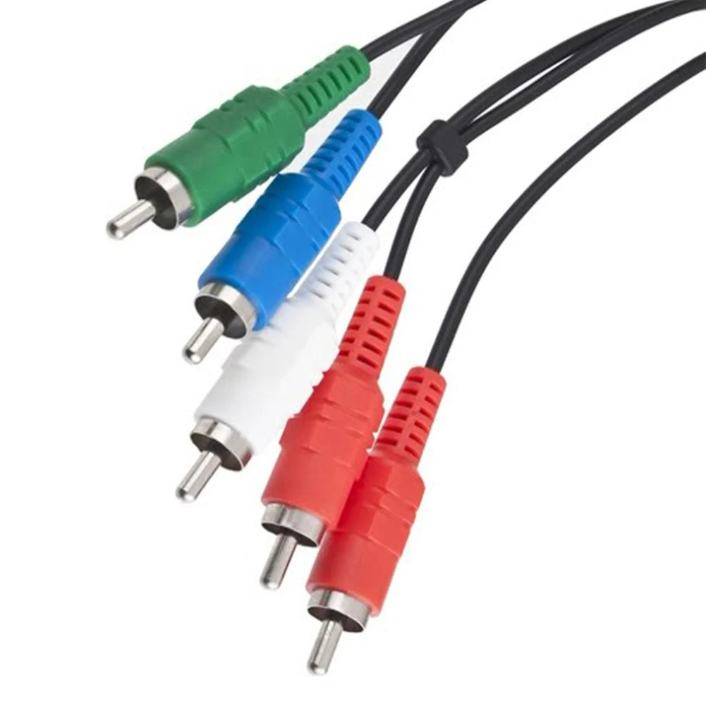 140cm Component 5RCA AV AUDIO VIDEO HD TV Cable For 1 2 3 PS2 PS1 Controller Console