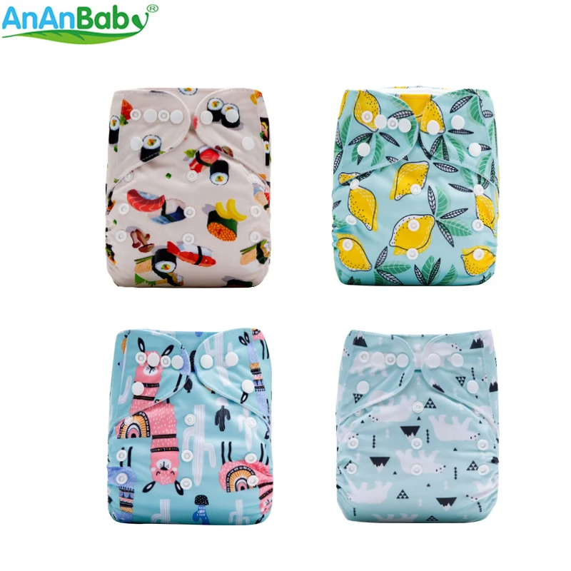 

6pcs Premium Machine Print Overnight Leakproof Cotton Baby Diapers For Babies Without Inserts