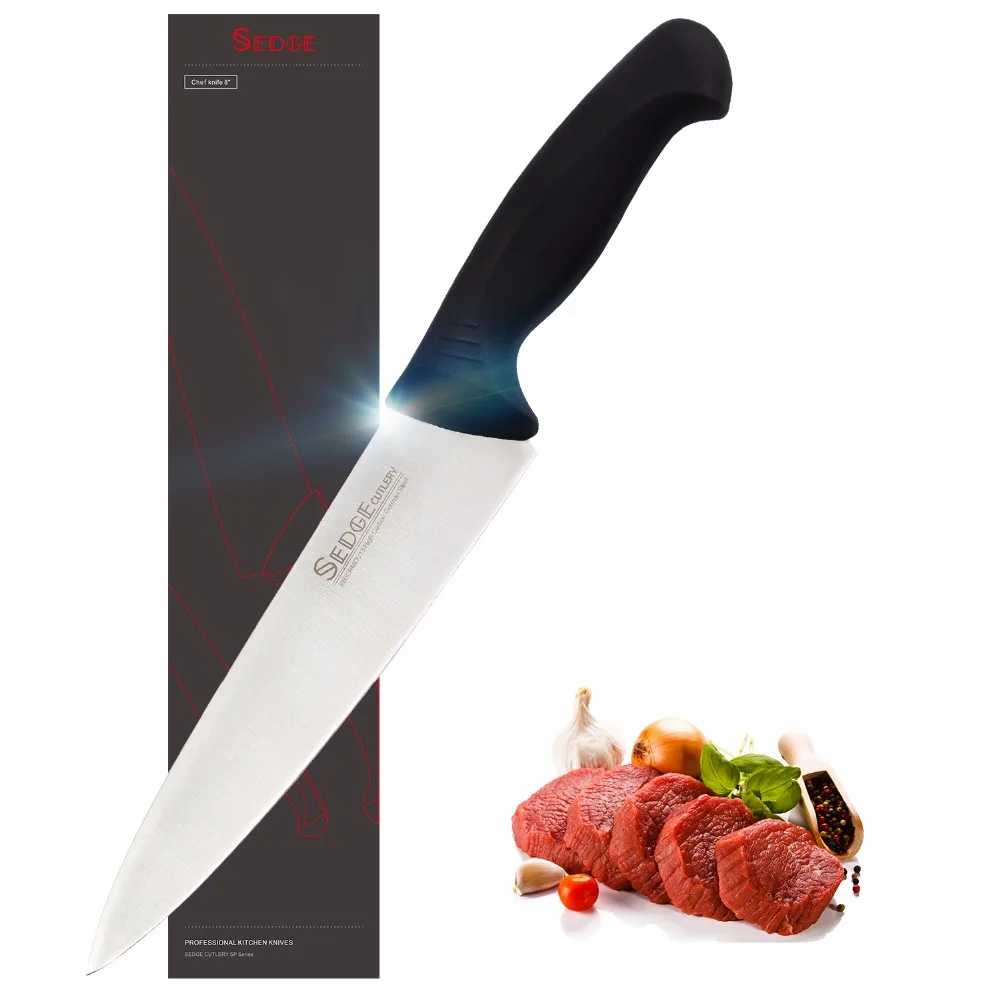 

Sedge Chef Knife - SP Series - German 1.4116 High Carbon stainless steel Kitchen Knife - Ergonomic Handle - 8''