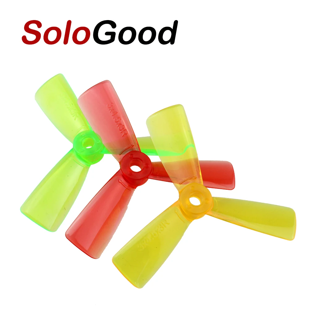 

4 pairs 3045 3 Leaf Blade Transparent Prop Propeller CW /CCW MINI Quadcopter Propellers Promotion for qav250 Robocat270