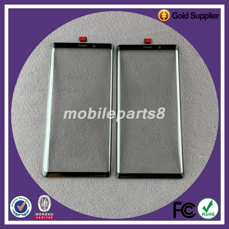 

10pcs/lot Free shipping Screen outer Glass for samsung note9 note8 S8plus S9 plus note5 Front Glass Replacement OEM quality