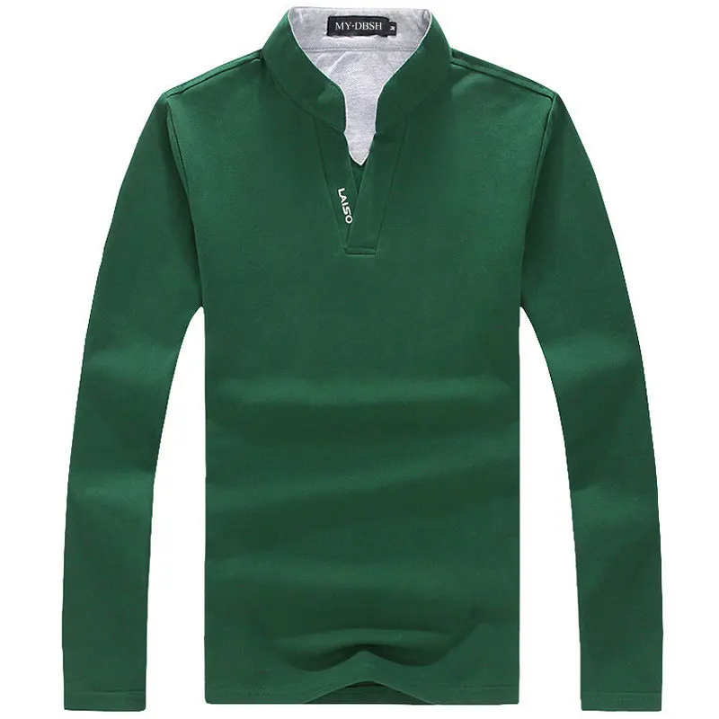 Летние мужские рубашки поло оптом мужские хлопковые разноцветные рубашки поло с коротким рукавом простые мужские рубашки MTS001 Большие размеры s-5XL - Цвет: Long Green
