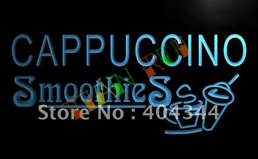 

LB346- Cappuccino Smoothies Drink Cafe Light Sign
