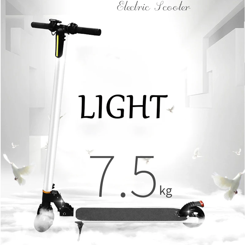 

EZBIKE Scooter electric Sturdy Lightweight Height Kick Scooters Adjustable Aluminum Alloy T-Style Foldable Adults Foot Scooters