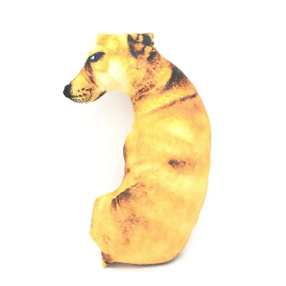 3D Dog Tiger Stuffed Bed Pillow Plush Toy For Children